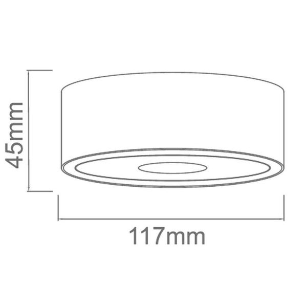 Lampa sufitowa ufo Neo Bianco Slim Orlicki Design LED 10W 3000K biała złota
