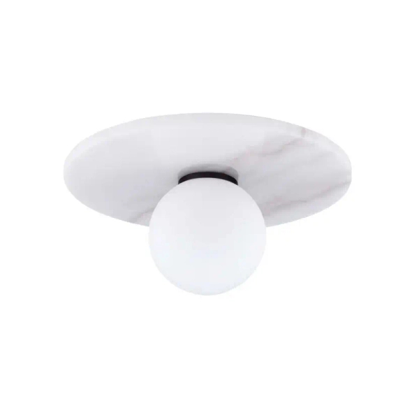 Kulista lampa sufitowa JUANJUI biała LE44852 marmurowa kula