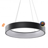 Metalowa lampa wisząca Solvent ring LED 92W smart czarna