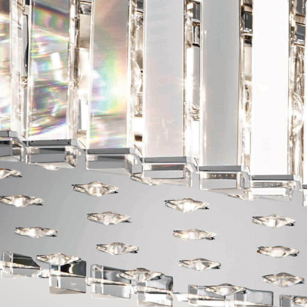 Wisząca lampa łazienkowa Crystal Skye KL-CRYSTAL-SKYE-I-L Kichler crystals IP44 chrom
