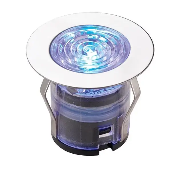 Wpustowe oczka 10 szt. IKON 76616 LED 0,75W 6500K z wtyczką IP67 srebrne