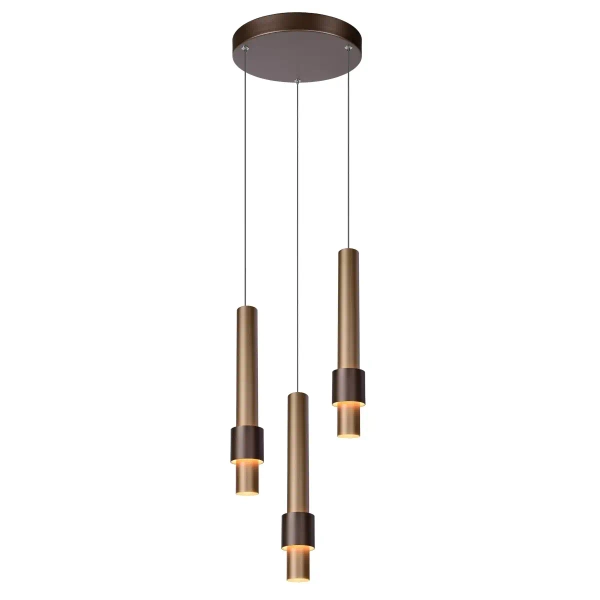 Zwieszana lampa MARGARY 24402/15/96 Lucide LED 12,9W 2700K brązowy złoty