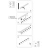 Kinkiet ścienny belka Bodo LP-789/1W 40 BK LED 12W 3000-6000K IP54 czarny