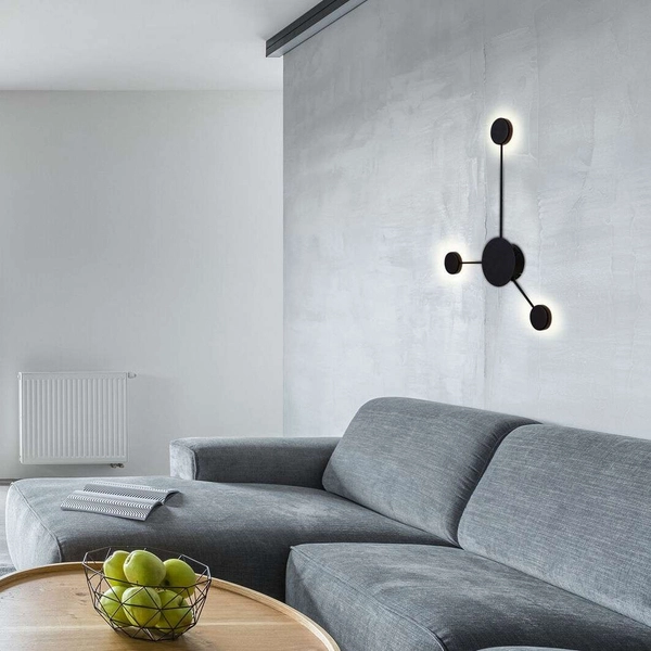 Ścienna LAMPA kinkiet AMADEO 6259 Rabalux metalowa OPRAWA dekoracyjna LED 10,5W 4000K furano czarna