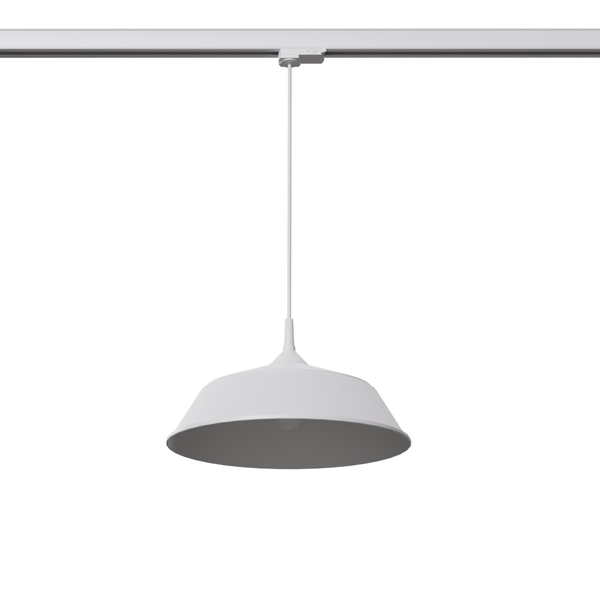 Kopułowa lampa wisząca z żarówką FRIKA MYL.00401 3-fazowa biały