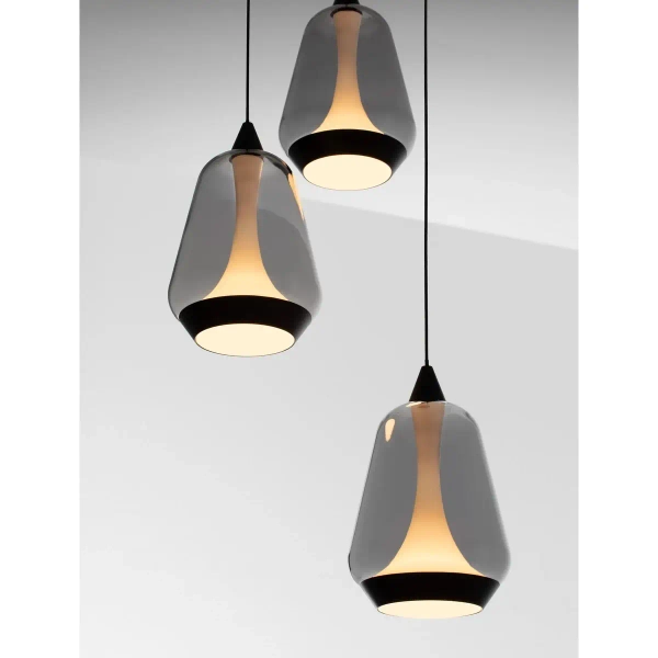 Potrójna lampa wisząca RORIZNO LE45110 LED 24W 3000K czarna