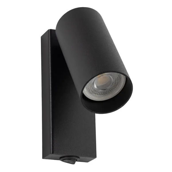 Ścienna lampa z regulacją FOURTY 11763 metalowa tuba czarna