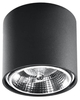 LAMPA sufitowa SL.0697 metalowa OPRAWA spot natynkowy tuba downlight czarny