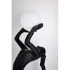 Lampa podłogowa ARTEMIS czarna biała AZ6783 1xE27 kulista do salonu