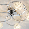 Kryształowa lampa sufitowa Talia 76595 Endon metal szkło transparentny chrom