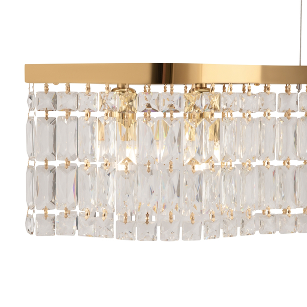 Kryształowa lampa wisząca Dune DIA005PL-06G Maytoni glamour złota