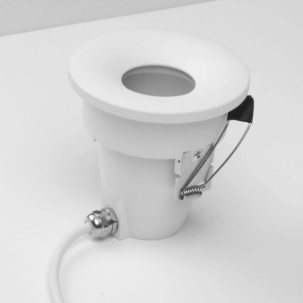 Oprawa podtynkowa Romolo AZ5390 IP65 metalowa biała