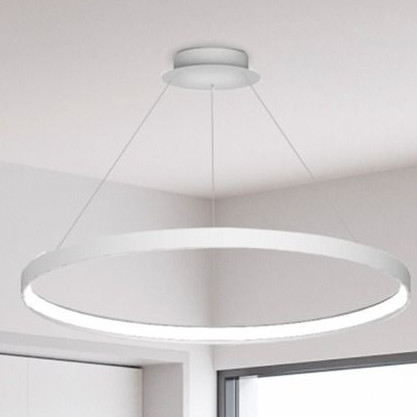 Ring lampa wisząca CIRLCE LA0716/1-WH LED 50W 3000K do salonu biały