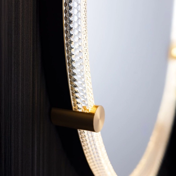 Nowoczesne lustro podświetlane D2532 LED 24W 3000-6000K IP44 przezroczyste