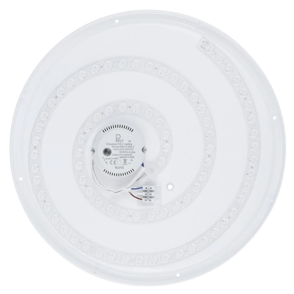 Minimalistyczna LAMPA sufitowa MANNI 41759-40 Globo metalowy plafon LED 40W 2700K - 6500K do salonu czarny