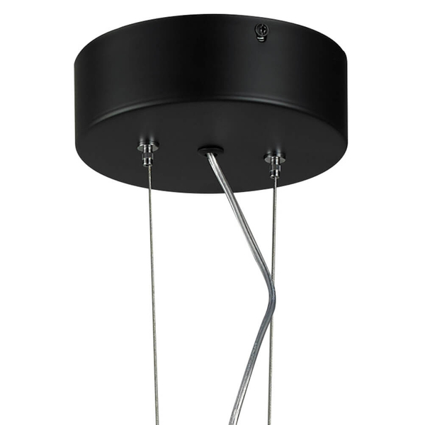 Wisząca lampa ring Acirculo ST-10453P/D500A black Step LED 72W 3000K nad stół czarna