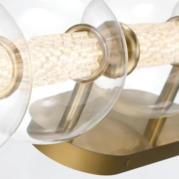 Kulisty kinkiet ścienny Atomo QN-ATOMO-5W-BG LED 25W 3000K IP44 złoty