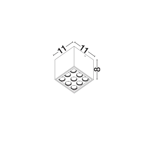 Ogrodowa lampa sufitowa JUNERIO LE75264 LED 17W 3000K IP54 antracyt
