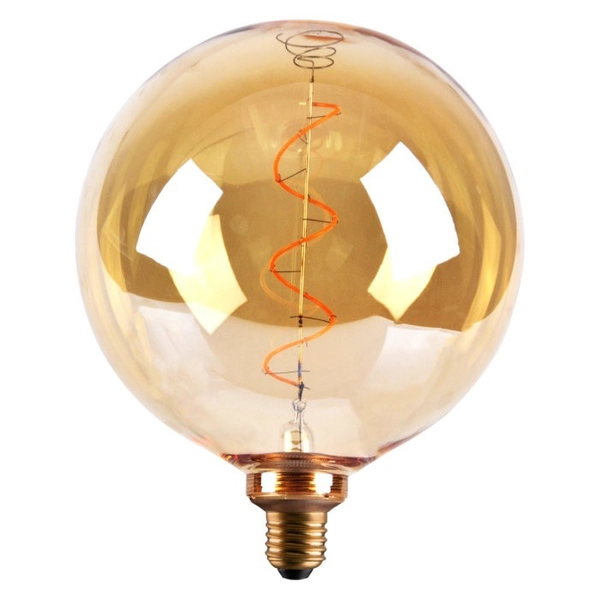 Żarówka dekoracyjna vintage bursztynowa DecoVintage 317773 Polux G200 LED E27 bańka 4W 260lm 230V biała ciepła