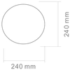 Plafon LAMPA sufitowa Palla 24 Orlicki Design szklana OPRAWA kula ball biała