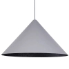 Minimalistyczna lampa zwisająca VESUVIO 41052  stożkowy kompozyt czarny