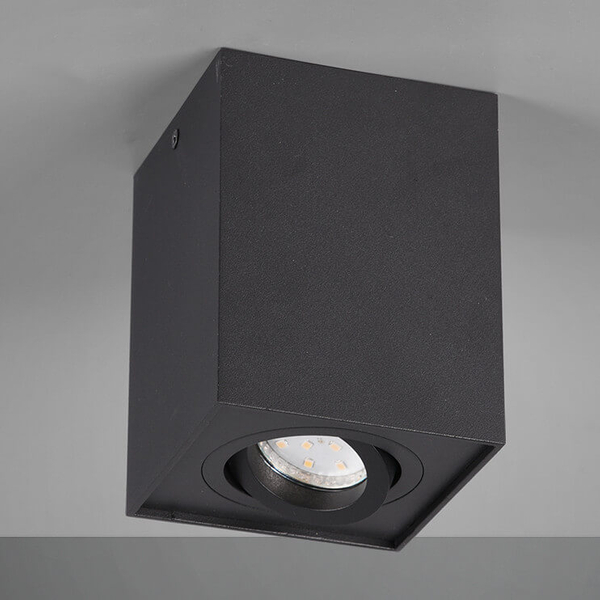 Lampa sufitowa BISCUIT 613000132 Trio do jadalni metalowa czarny