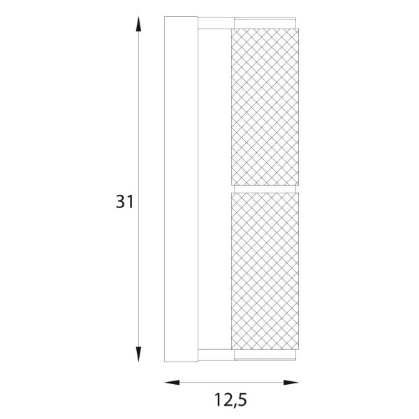 Nowoczesna ścienna lampa Love W0422 LED 14W 3000K szklany chrom