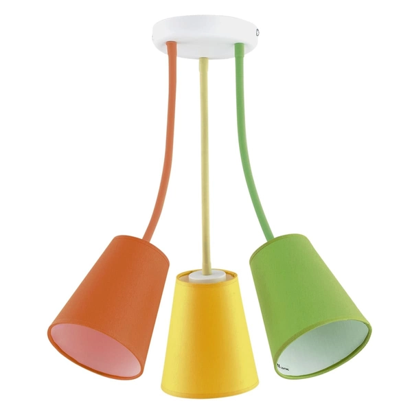 Lampa dziecięca sufitowa Wire 2106 TK Lighting z tkaniny kolorowa