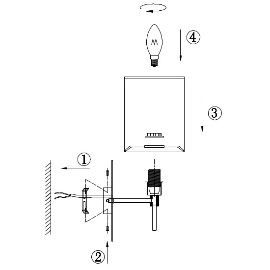 LAMPA ścienna ANNA H007WL-01G Maytoni abażurowa OPRAWA kinkiet złoty