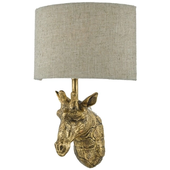 Kinkiet z abażurem Sophie Giraffe SOP0735 Dar Lighting żyrafa złoty