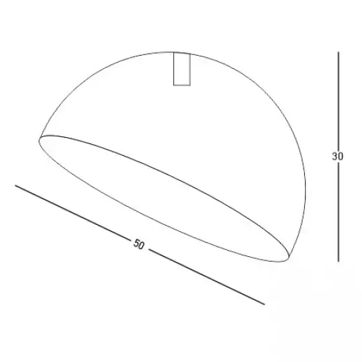 Sufitowa lampa plafon 23258 do jadalni półokrągła misa złoty biały