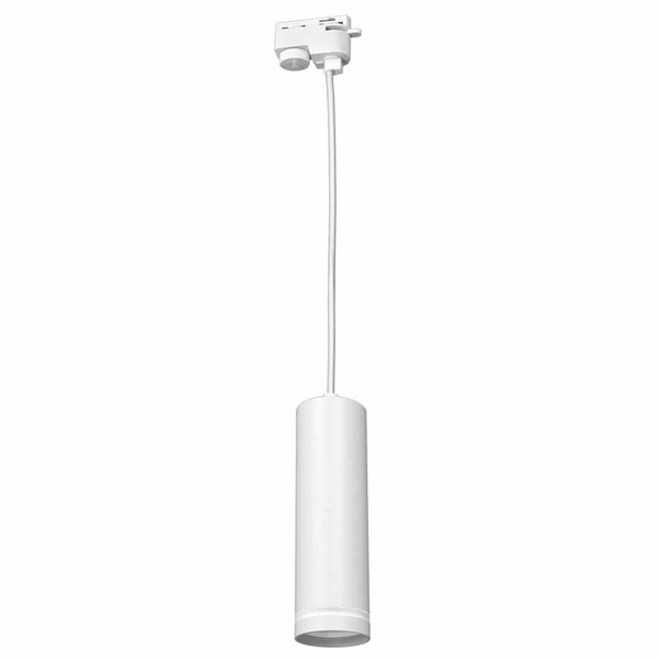 Jednoobwodowa lampa wisząca do systemu szynowego Pipe ML7672 tuba biała