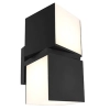 Zewnętrzna LAMPA elewacyjna CUBA 5193801012 Lutec regulowana OPRAWA kinkiet LED 23W 3000K metalowy IP54 czarny