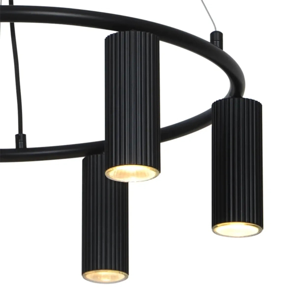 Wisząca lampa do salonu Vico 2512323003 metalowe tuby czarne