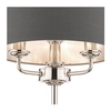 Lampa stołowa z abażurem Sorrento LA3702786-Q Laura Ashley szara nikiel