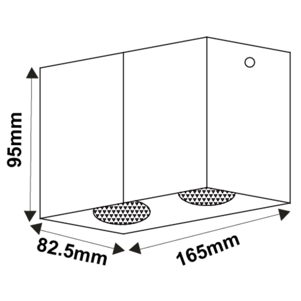 Downlight lampa sufitowa BODI 09101/02/30 prostokątna czarna outlet