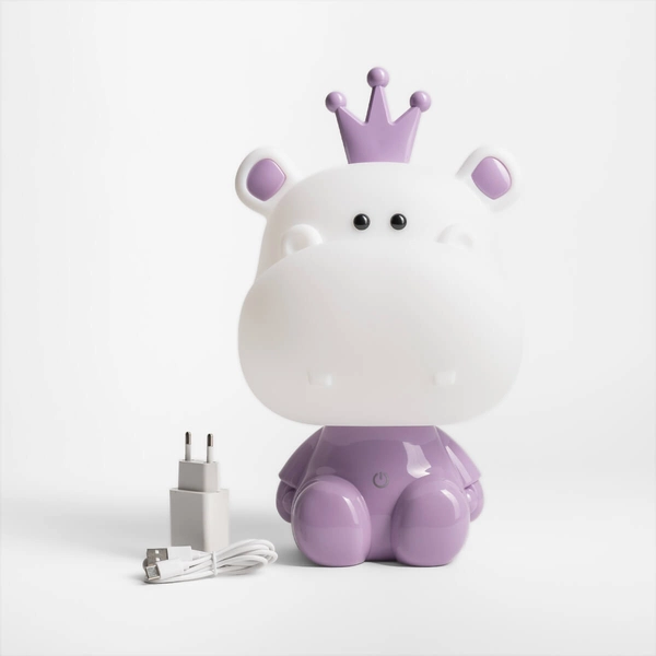 Lampka LED na komodę Hippo KDR-613B-PE Zumaline 3W 4000K fioletowa biała