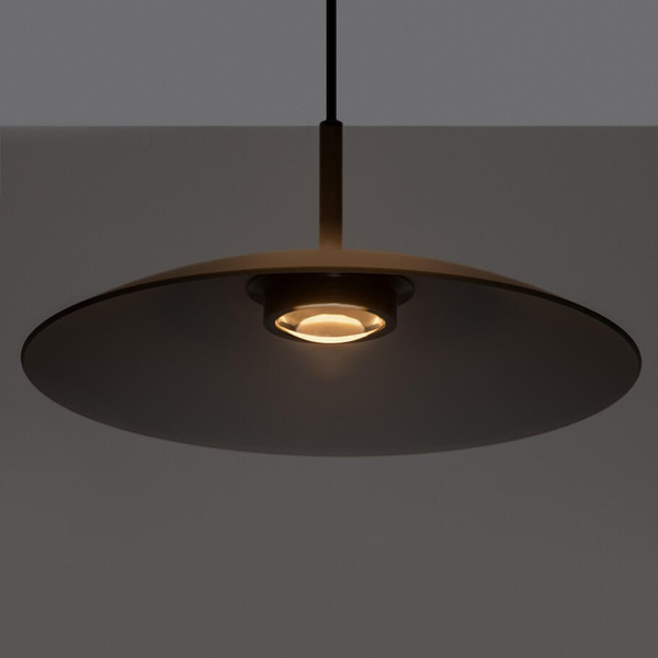Lampa wisząca do jadalni PECA LE44273 LED 13W 3000K kopuła czarna szara