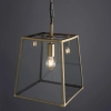Łańcuchowa lampa wisząca Hurst 95835 szklana mosiądz przezroczysty