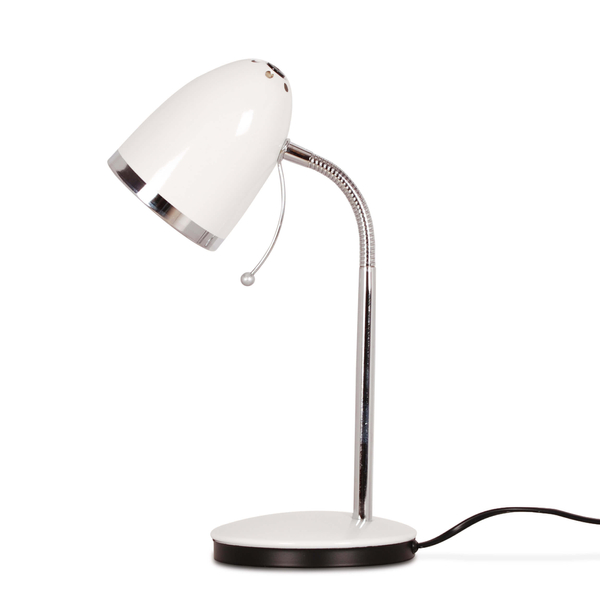 Stojąca lampa biurkowa Kajtek K-MT-200 do gabinetu biała