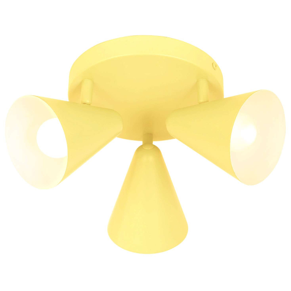 LAMPA sufitowa AMOR 98-68828 Candellux metalowa OPRAWA retro reflektorki regulowane żółte