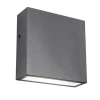 Elewacyjna LAMPA kinkiet GEMINI XF 5104004001 Lutec ścienna OPRAWA metalowa LED 9W 4000K kwadratowa IP54 stalowa