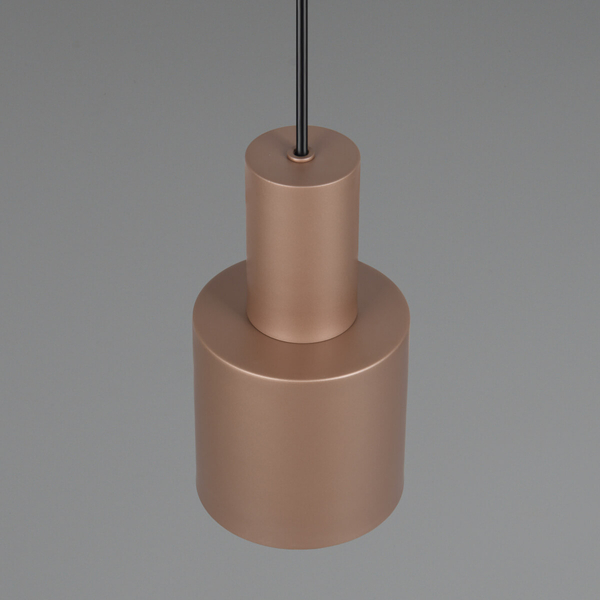 Lampa wisząca ELIOR DL165319400 Trio z regulacją walec brązowy