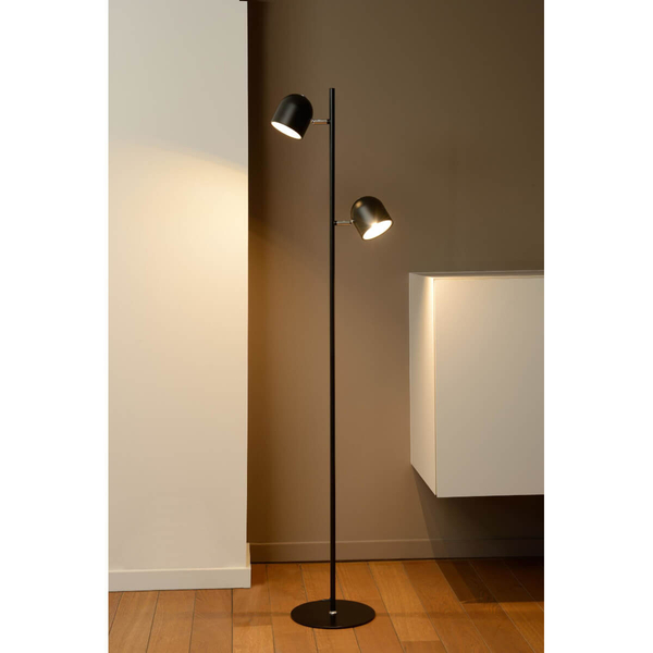 Ściemnialna lampa podłogowa SKANSKA 03703/10/30 LED 10W 3000K czarna