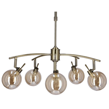 Wisząca lampa Lentini 35-16331 Candellux kule balls patyna bursztynowe