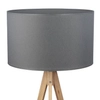 Lampa stojąca do salonu Treviso 5040 TK Lighting drewniana grafitowa