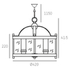 Industrialna LAMPA wisząca NEW YORK P04567CH Cosmolight okrągły zwis szklany chrom