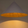 Wisząca lampa trójkątna VESUVIO 41057 do jadalni szara złota