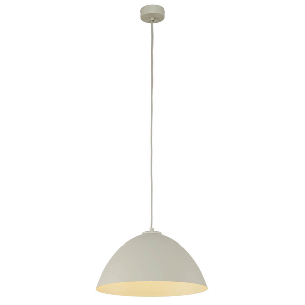 Wisząca lampa nad stół Faro 5899 kuchenna kopuła metalowa beżowa