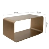 Metalowy stolik kawowy NOURA MM001501100368 złoty do salonu 40cm
